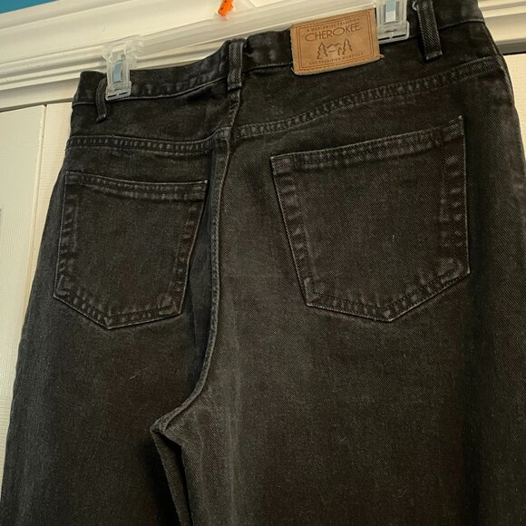 Vintage Cherokee Black Denim Relaxed Dad Jeans - Picture 10 of 16